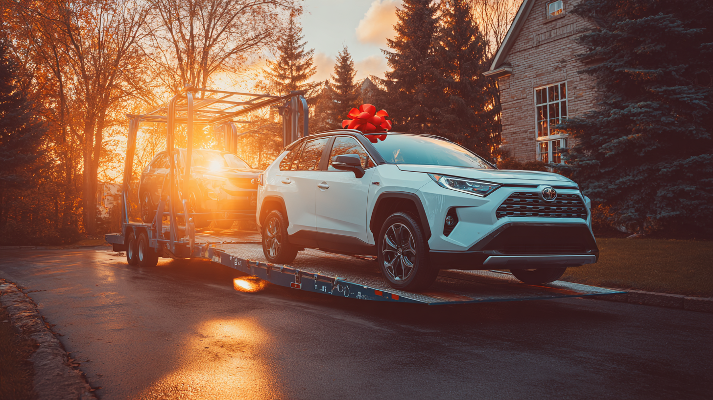 Happy ReadyLoans customer with their new vehicle